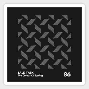 Talk Talk / The Colour Of Spring / Minimal Graphic Design Tribute Magnet